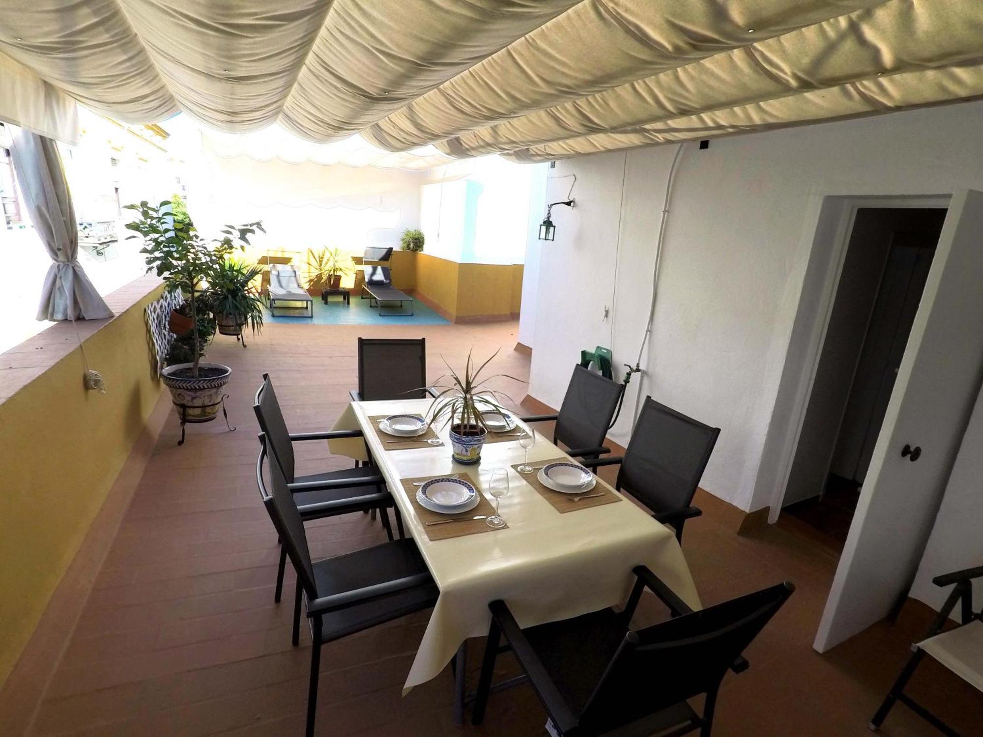Duplex Acogedor Con Gran Terraza En Pleno Centro De Sevilla! Exteriör bild