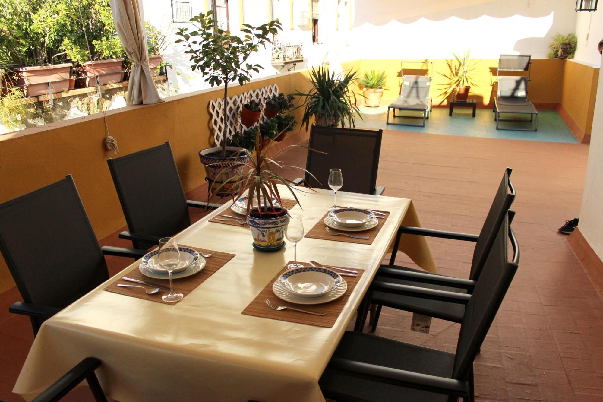 Duplex Acogedor Con Gran Terraza En Pleno Centro De Sevilla! Exteriör bild